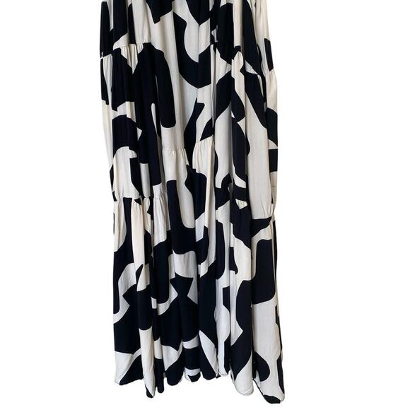 ANTHROPOLOGIE X Able The Label Diego Smock Tiered Midi Dress, Size Small - Picture 7 of 11